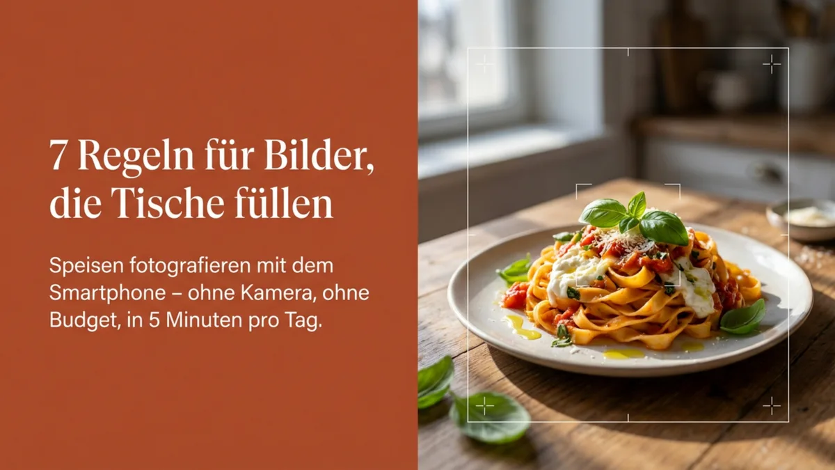 Restaurant-Fotografie: Speisen fotografieren mit dem Smartphone – 7 Regeln, die sofort funktionieren