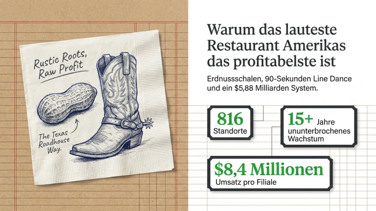 Texas Roadhouse: Erdnussschalen, Line Dance und $5,37 Milliarden Umsatz – Warum das lauteste Restaurant Amerikas das profitabelste ist
