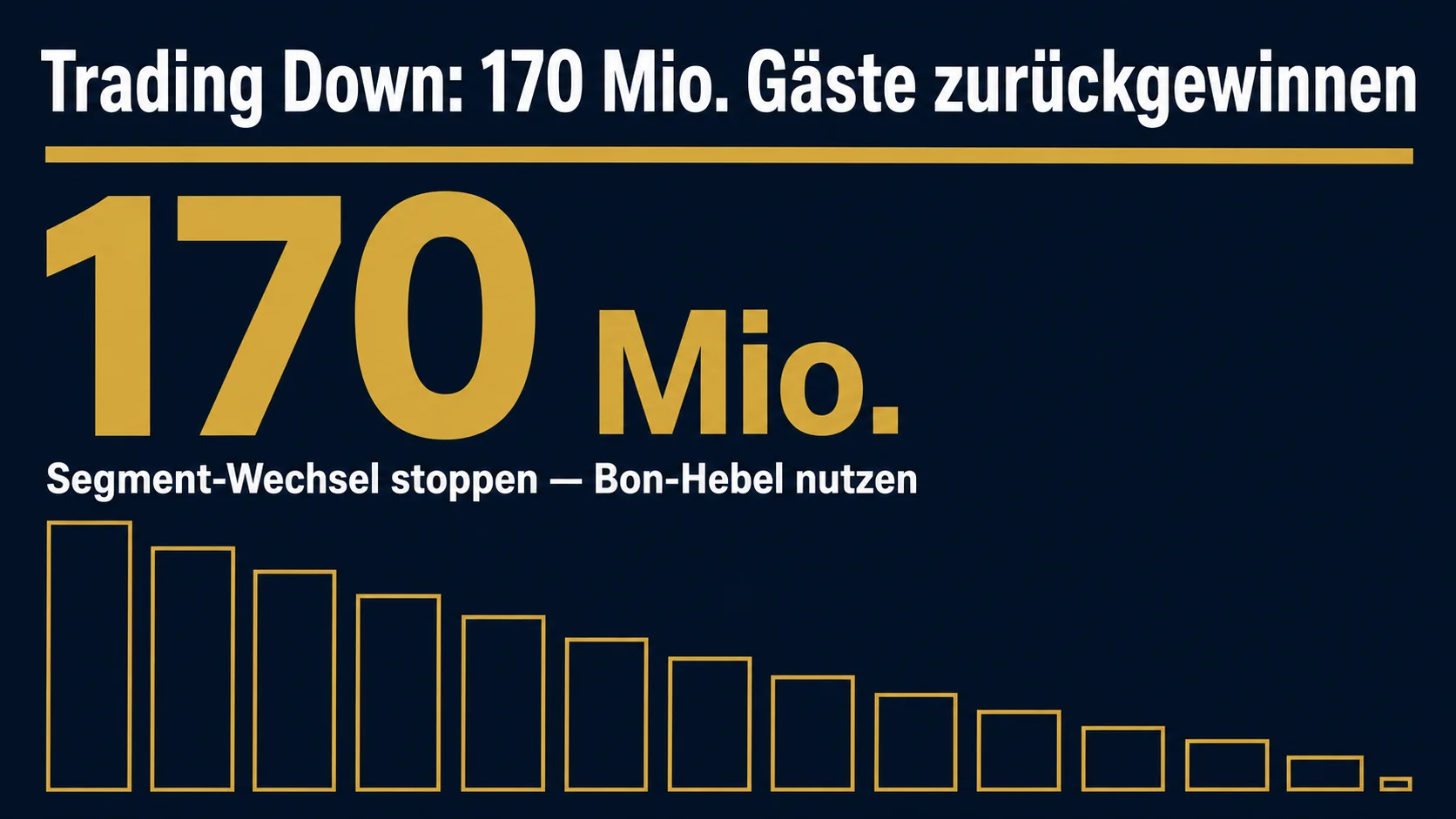 Trading Down in der Gastronomie: Wie du 170 Millionen verlorene Gäste zurückgewinnst
