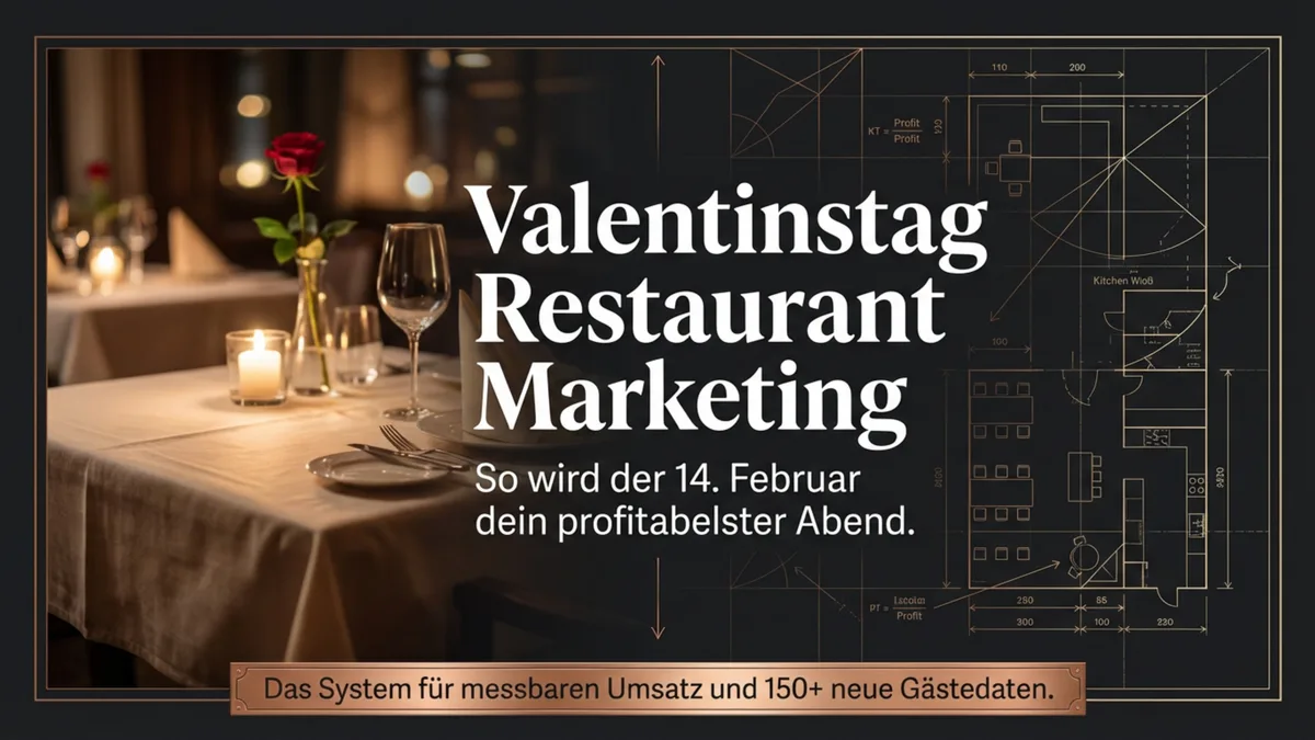 Valentinstag Restaurant Marketing: So wird der 14. Februar dein profitabelster Abend