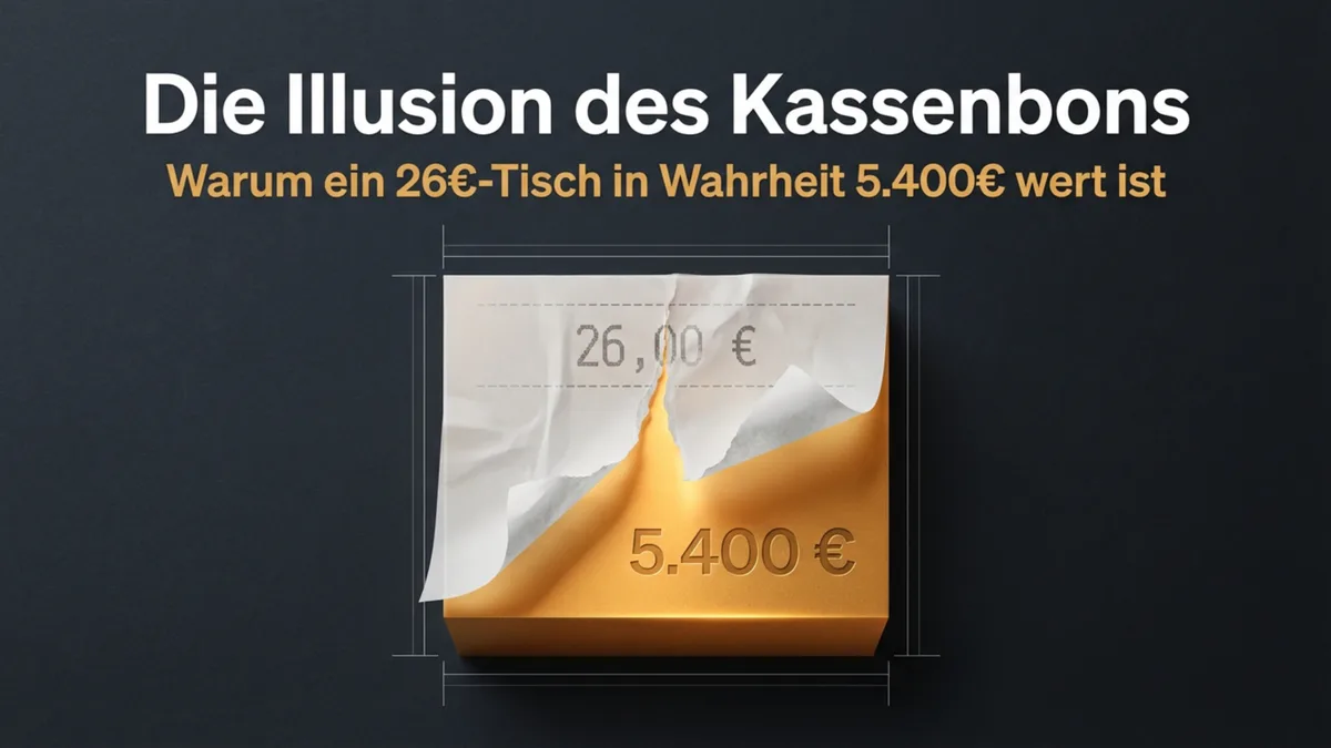Warum ein 26€-Tisch eigentlich 5.400€ wert ist