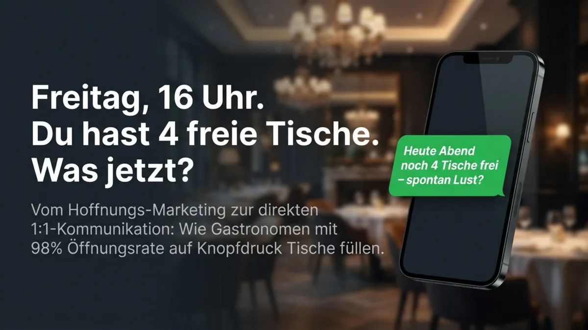 Restaurant WhatsApp Marketing: 98% Öffnungsrate für dein Restaurant nutzen