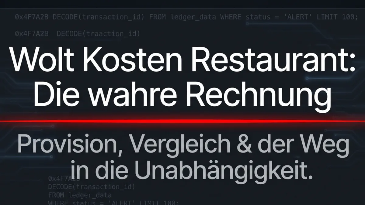 Wolt Kosten Restaurant: Provision, Vergleich & was sich wirklich lohnt