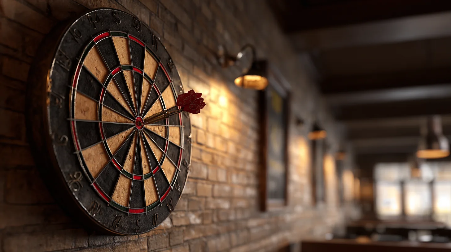 Spielen Sie auch Dart mit geschlossenen Augen?