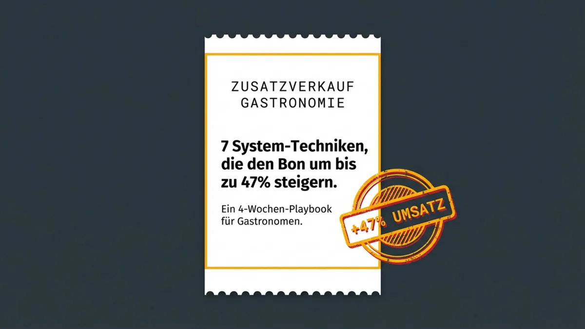 Zusatzverkauf Gastronomie: 7 Upselling-Techniken die deinen Bon um bis zu 47% steigern