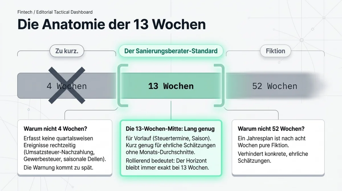 13-Wochen-Horizont als Goldilocks-Zone für den Cashflow-Plan im Restaurant – nicht zu kurz, nicht zu lang