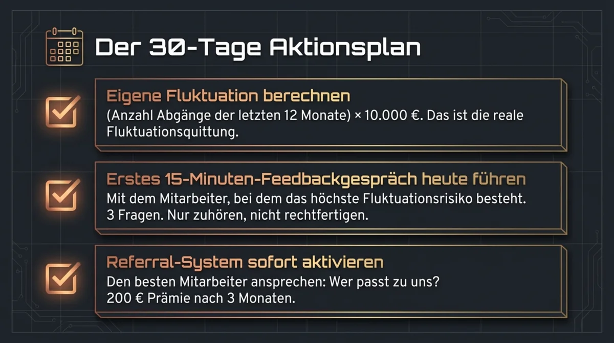 30-Tage-Aktionsplan für Mitarbeiterbindung in der Gastronomie