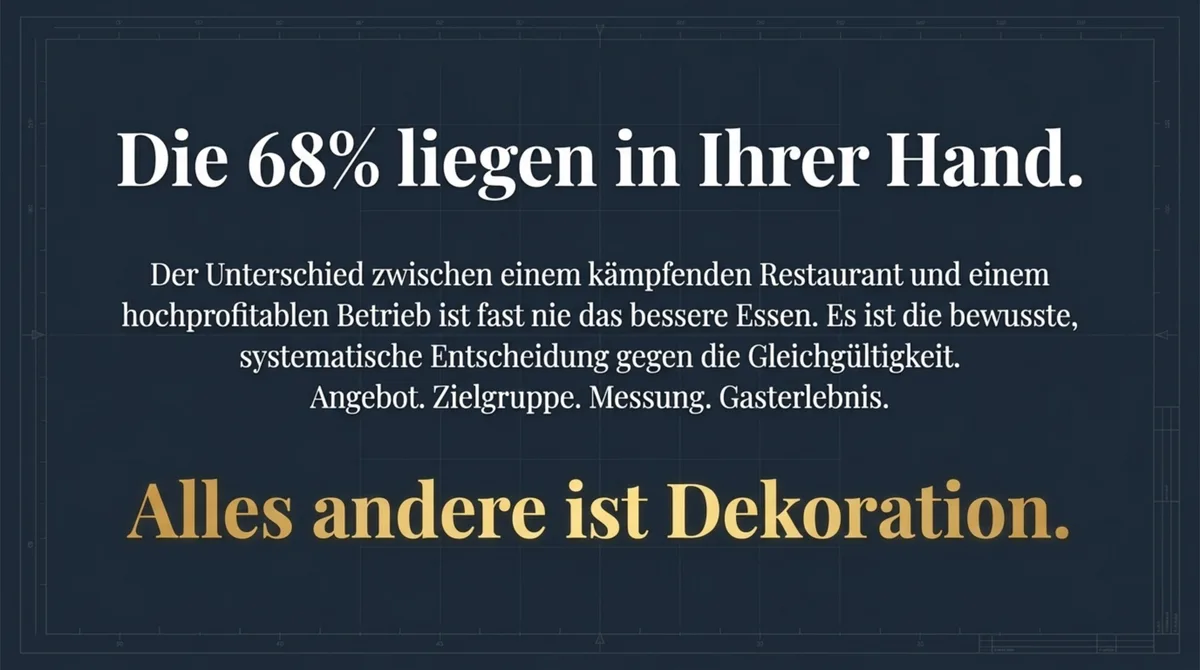 68% liegen in deiner Hand: Gasterlebnis-Verbesserung als direkte Umsatzhebel im Restaurant