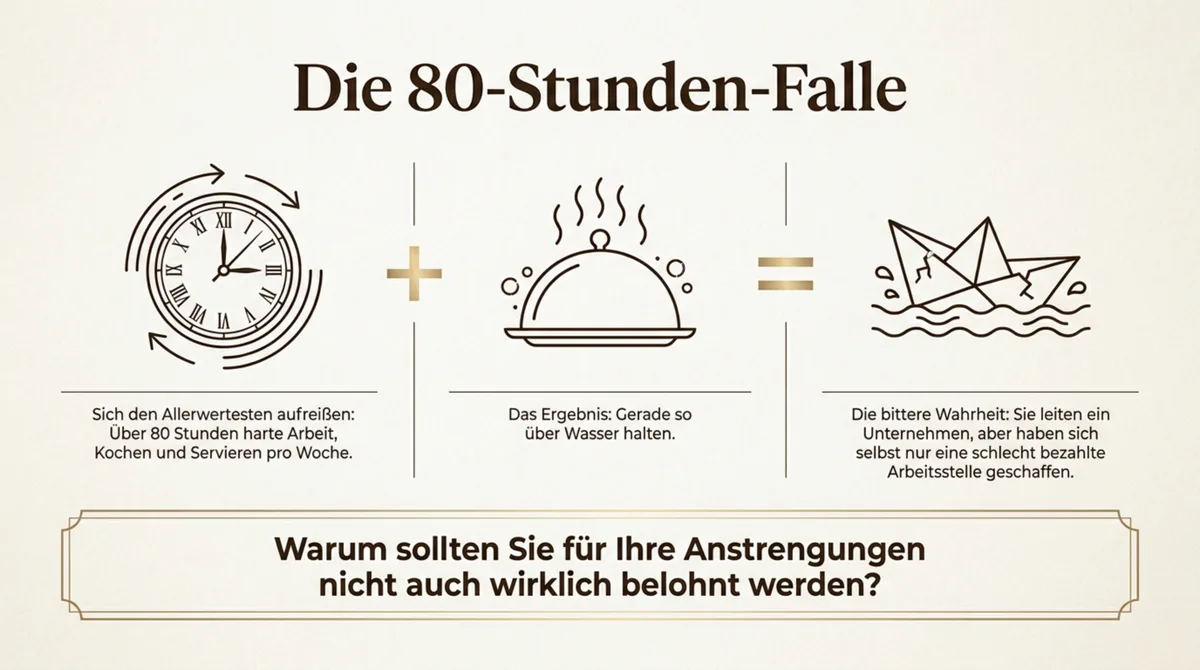Die 80-Stunden-Falle in der Gastronomie – harte Arbeit ohne echten Profit