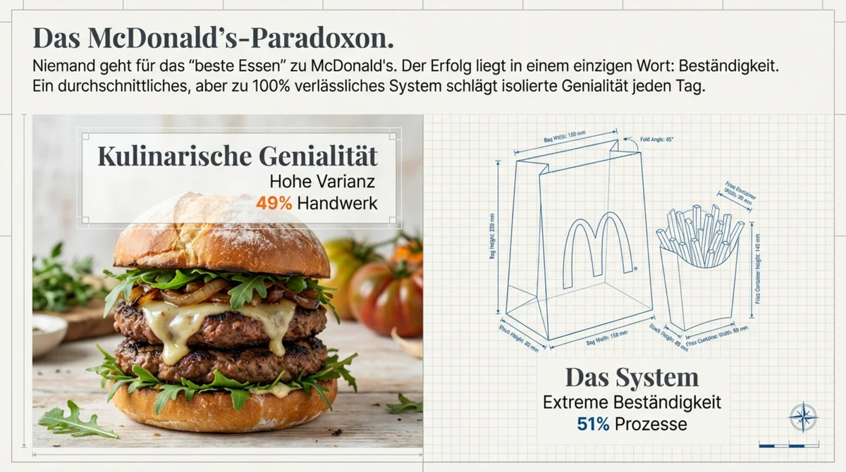Das McDonald's-Paradoxon: Kulinarische Qualität allein reicht nicht – das System dahinter entscheidet über Erfolg oder Misserfolg