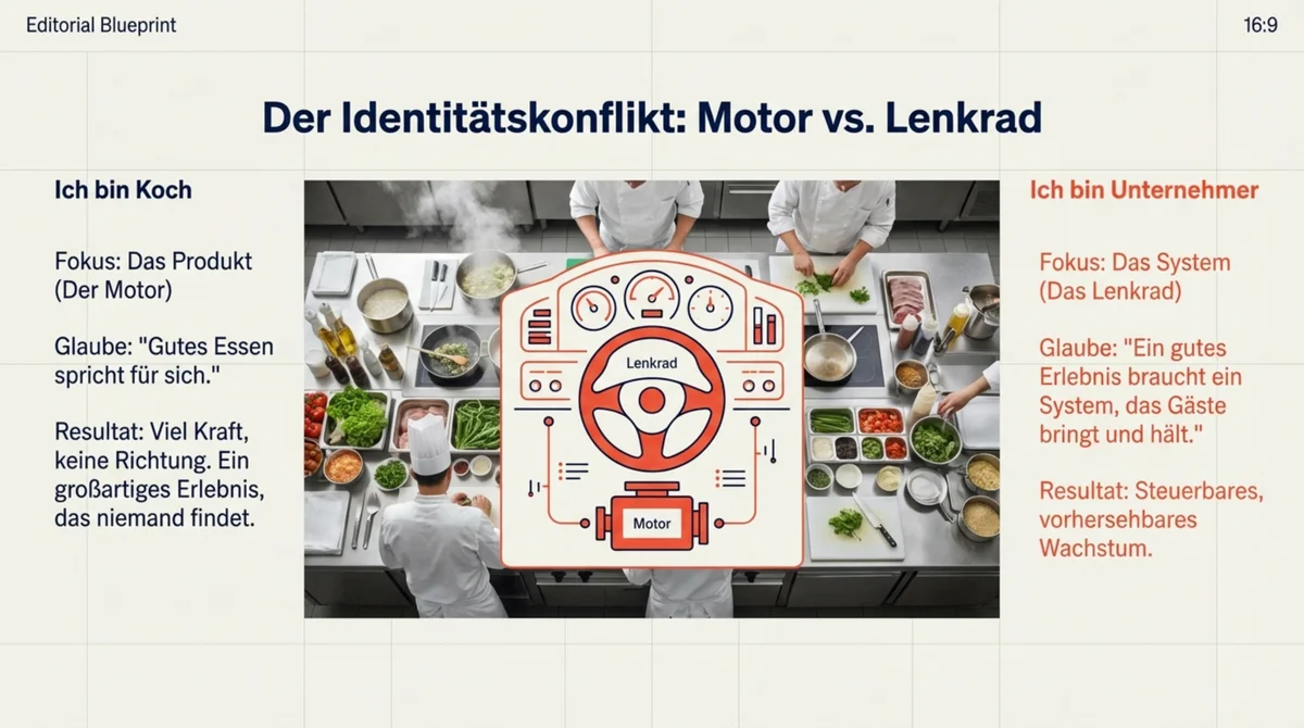 Der Identitätskonflikt in der Gastronomie: Bist du der Motor deines Restaurants oder sitzt du am Lenkrad?