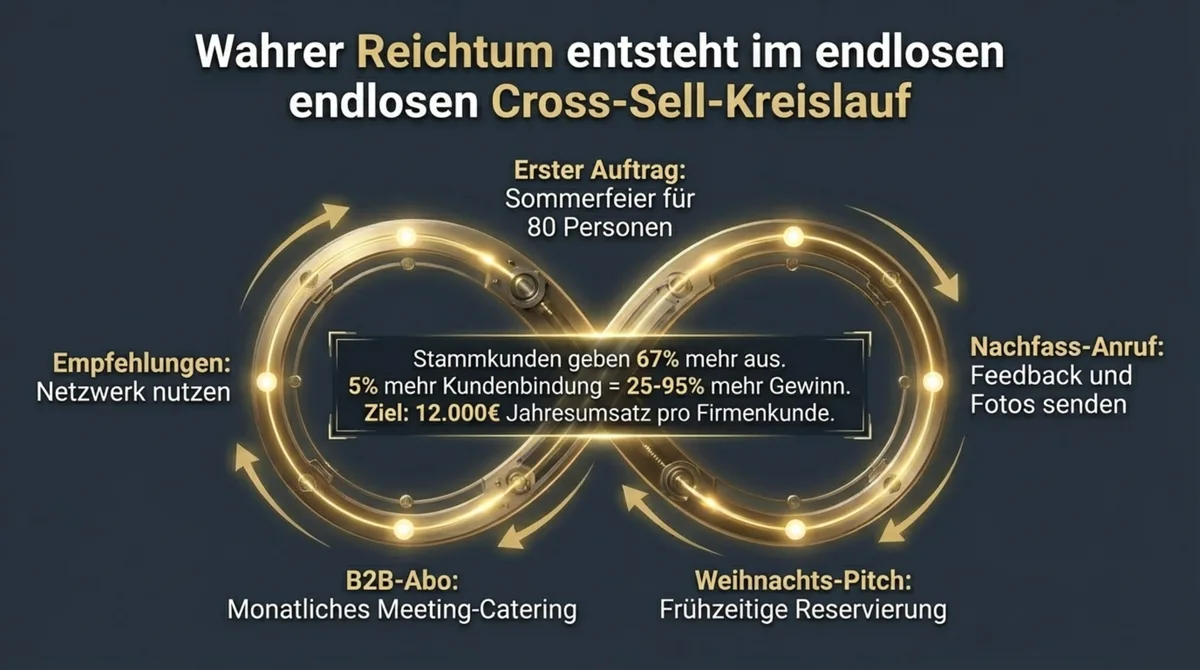 Cross-Sell-Kreislauf im Catering für maximale Kundenbindung