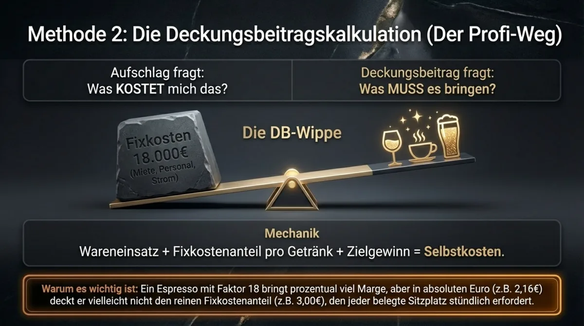 Deckungsbeitragskalkulation Gastronomie – wie viel jedes Getränk zu Fixkosten und Gewinn beiträgt