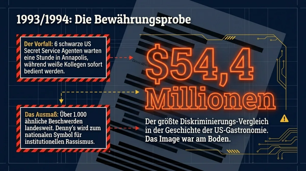 Denny's Rassismus-Skandal 1993/1994: 54,4 Millionen Dollar Vergleich