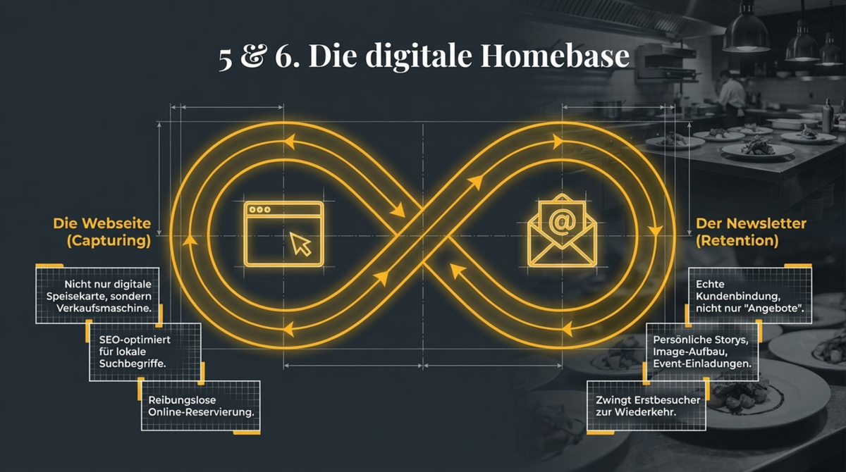 Die digitale Homebase: Webseite als Verkaufsmaschine mit SEO und der Newsletter als Retention-Tool mit echten Storys