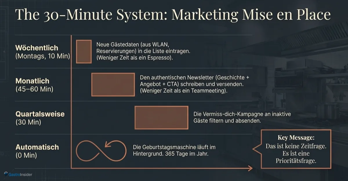 Das 30-Minuten Email Marketing System für Restaurants