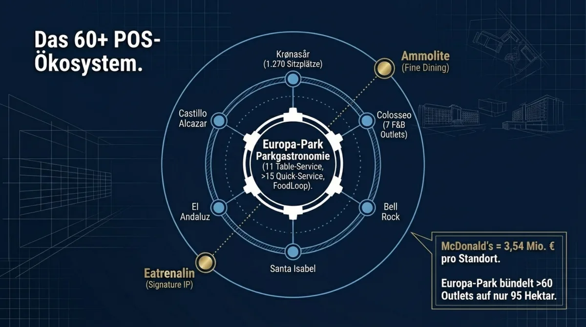 Europa-Park 60+ POS-Ökosystem – Ammolite Fine Dining, Eatrenalin Signature Dining, Themenhotels und Parkgastronomie im Überblick