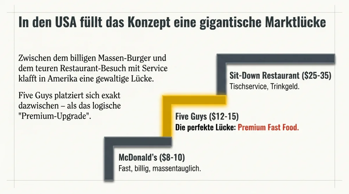 Five Guys USA Marktlücke zwischen Fast Food und Restaurant