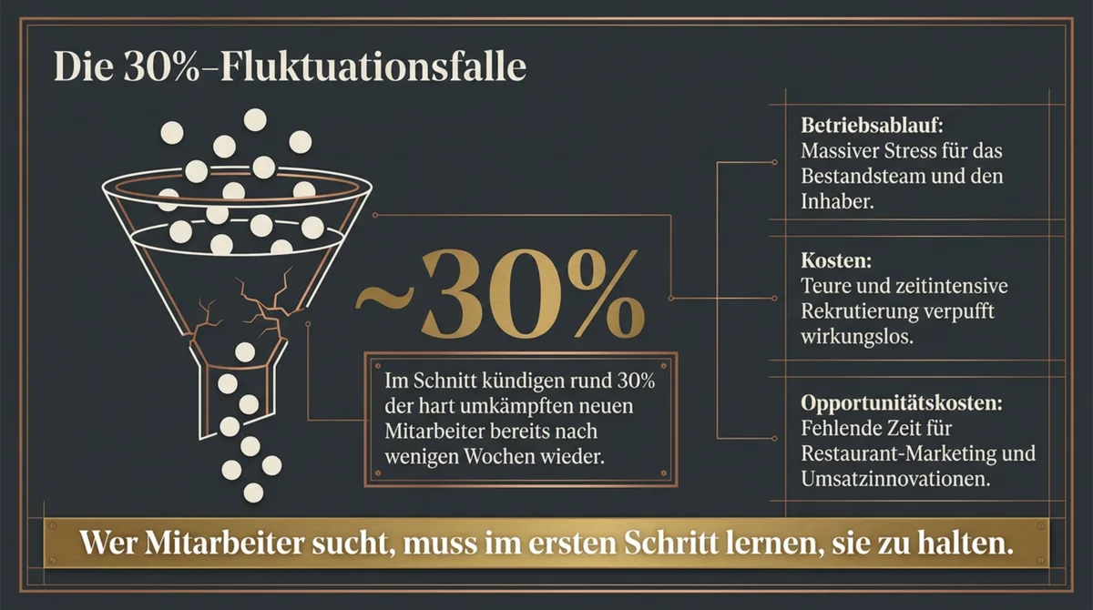 30% Fluktuationsrate: Neue Mitarbeiter im Restaurant halten