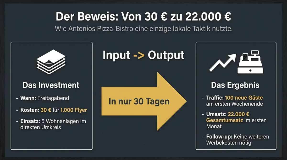 Flyer-Marketing Restaurant: Von 30 Euro Einsatz zu 22.000 Euro Umsatz in 30 Tagen