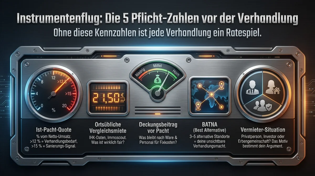 Die fünf Pflicht-Zahlen vor der Pacht-Verhandlung im Restaurant