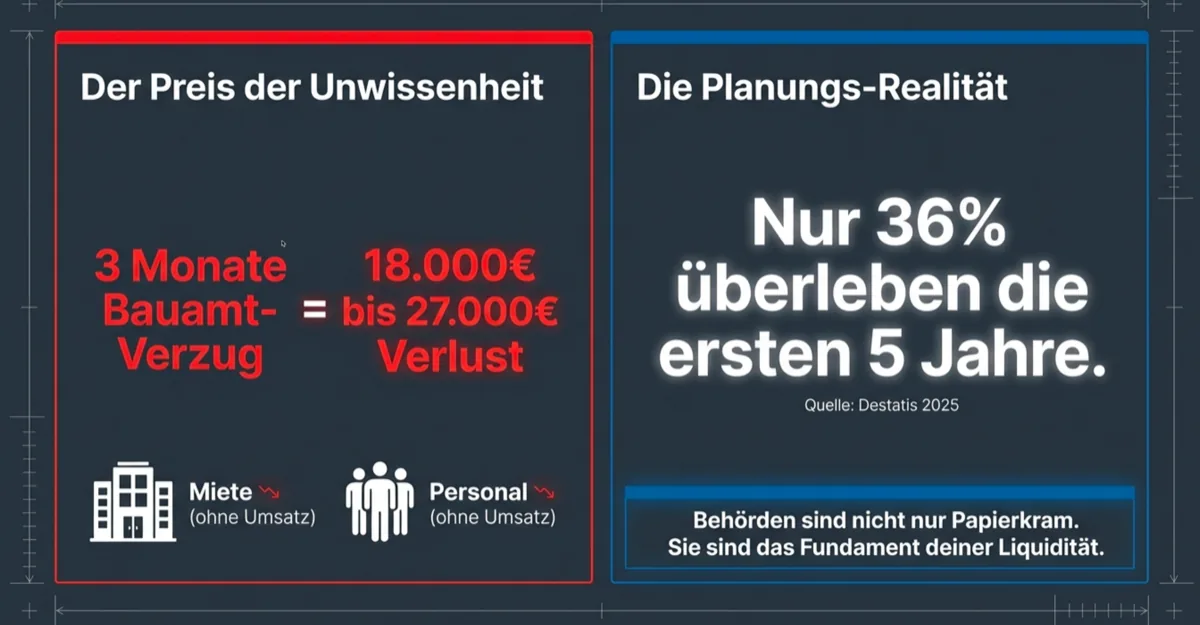 Kosten der Unwissenheit - 3 Monate Bauamt-Verzug kostet 18000 bis 27000 Euro