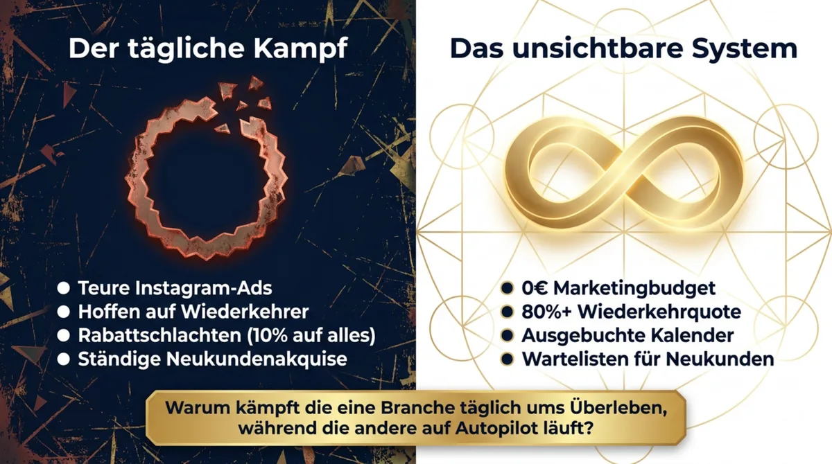 Restaurant-Kundenbindung: Der tägliche Kampf ohne System versus automatische Wiederkehr beim Friseursalon