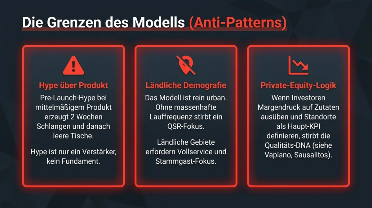 Die drei Grenzen des Goldies-Modells als Anti-Patterns: Hype über Produkt, ländliche Demografie und Private-Equity-Logik als Risiken