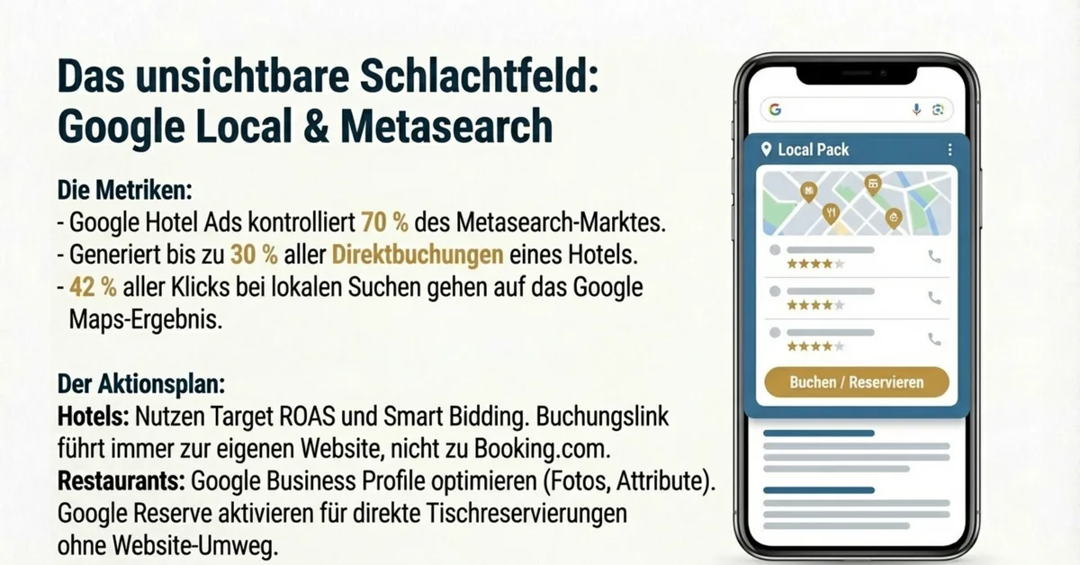 Google Hotel Ads und Metasearch als versteckter Direktbuchungskanal – Buchungslink zur eigenen Website statt zur OTA-Plattform