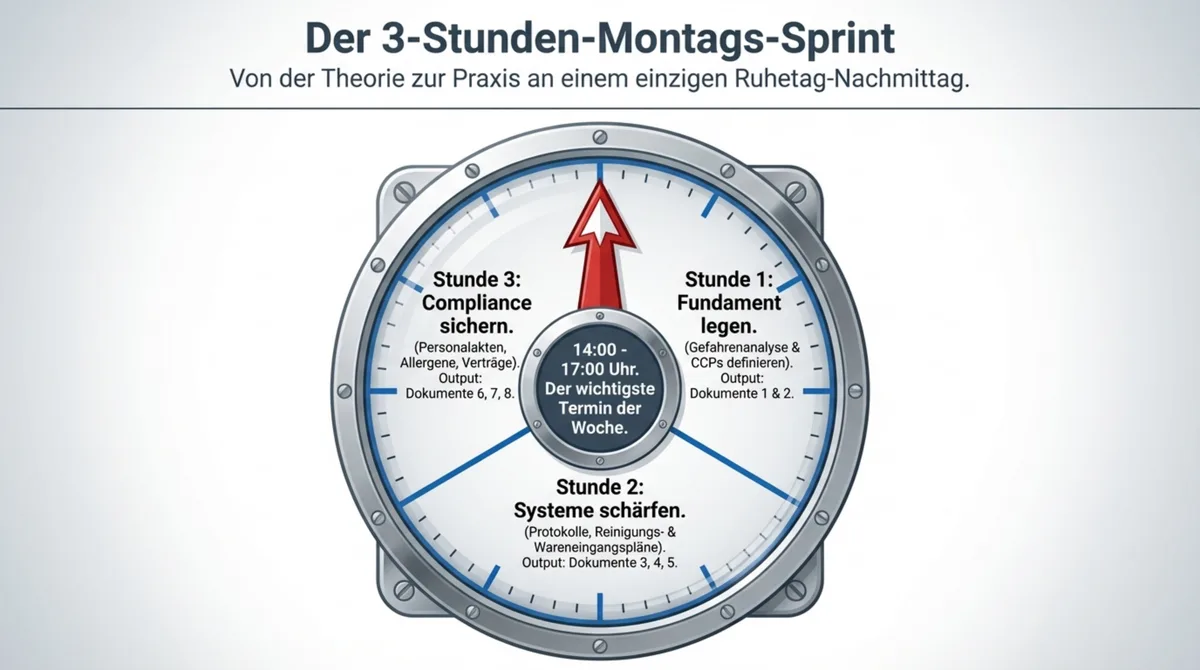 HACCP Konzept in 3 Stunden erstellen: Schritt-für-Schritt Sprint-Zeitplan