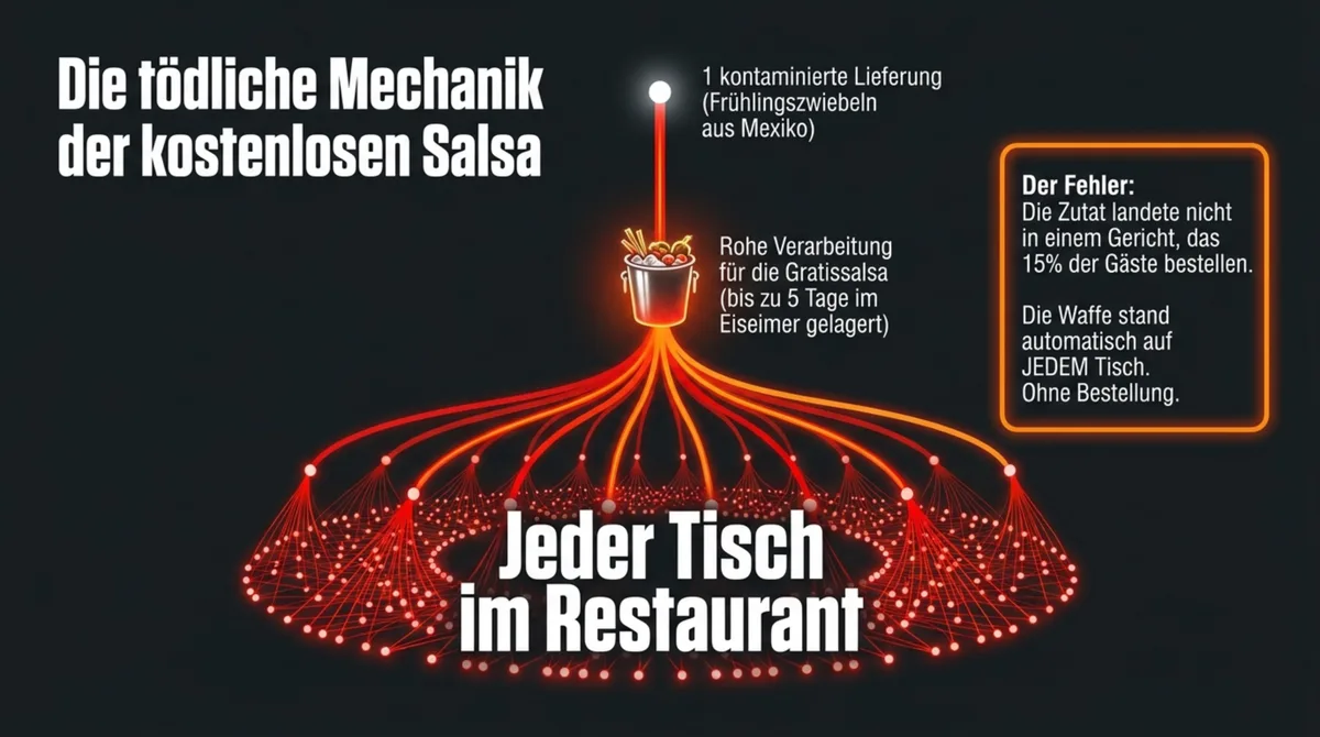 Hepatitis-Ausbreitung durch kostenlose Salsa bei Chi-Chi's – wie kontaminierte Frühlingszwiebeln jeden Tisch erreichten
