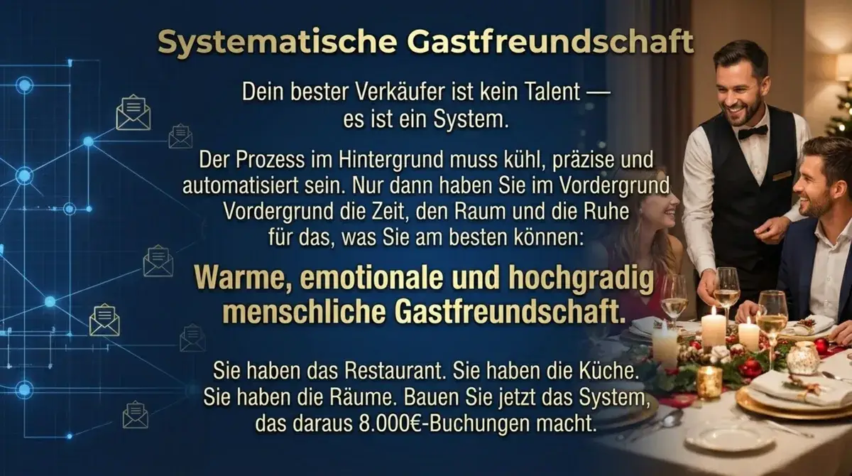 Systematische Gastfreundschaft: Restaurant-Verkaufssystem für Hochzeiten automatisieren
