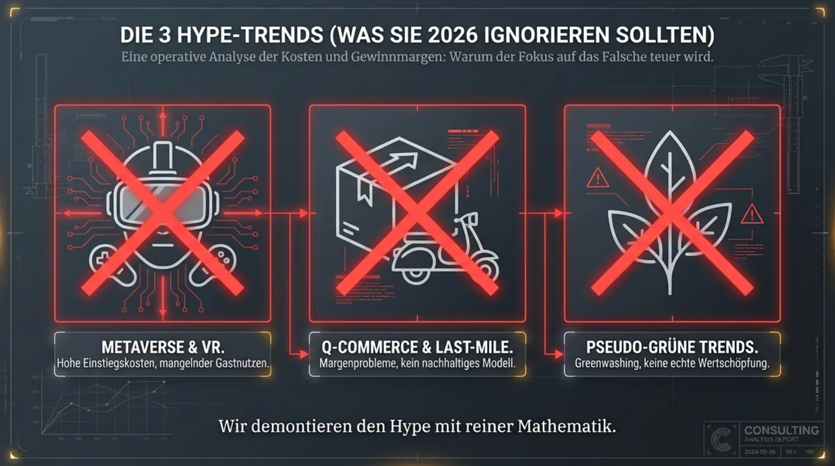 Die 3 Hype-Trends Gastronomie 2026: Metaverse, Ghost Kitchens und Plant-Based für alle