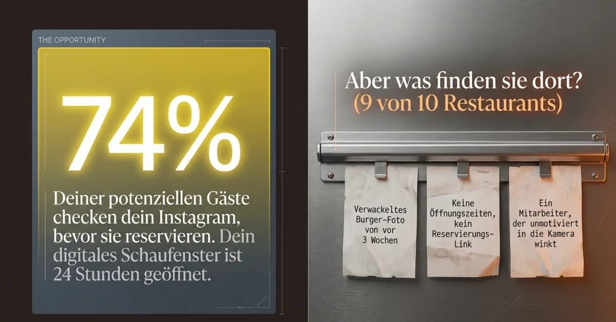 74 Prozent der Gäste prüfen Instagram vor der Reservierung