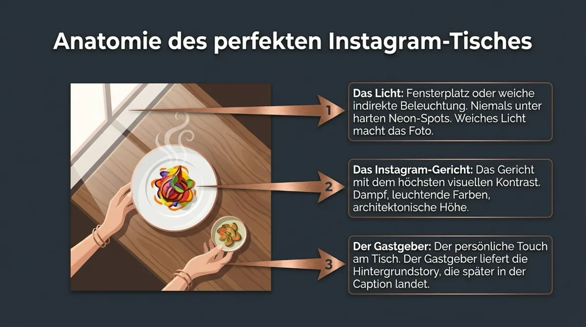 Anatomie des perfekten Instagram-Tisches: Das richtige Licht am Fensterplatz, das fotogenste Gericht und der persönliche Touch des Gastgebers