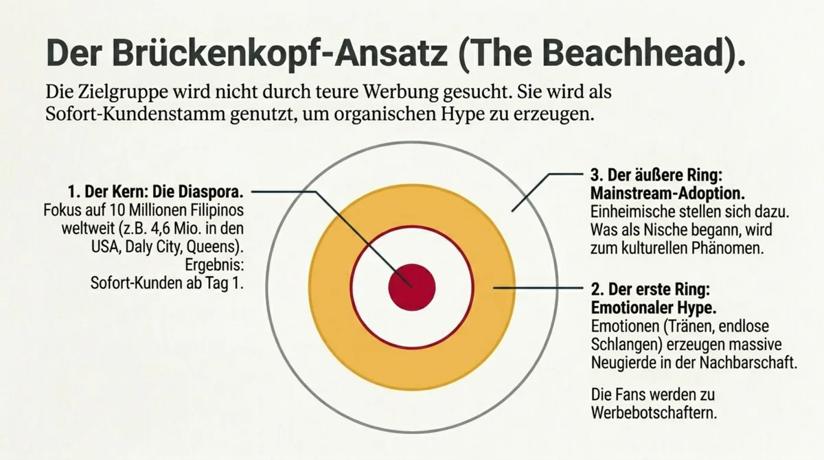 Jollibee Brückenkopf-Ansatz: Diaspora als erster Markt, dann organische Ausbreitung in den Mainstream