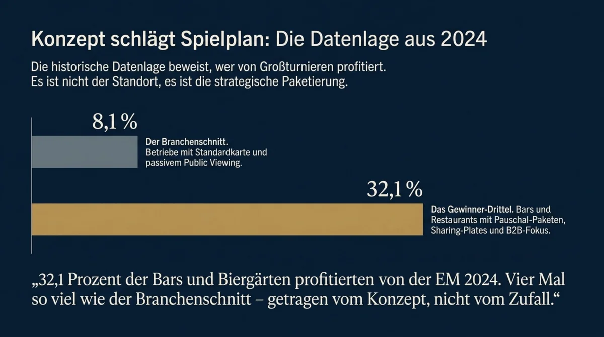 Konzept schlägt Spielplan – 32,1 Prozent der Bars und Biergärten profitieren von der EM 2024