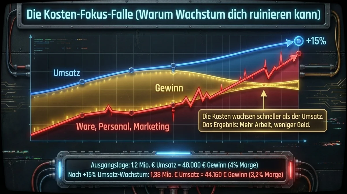 Die Kosten-Fokus-Falle: Mehr Umsatz f&uuml;hrt zu weniger Gewinn im Restaurant
