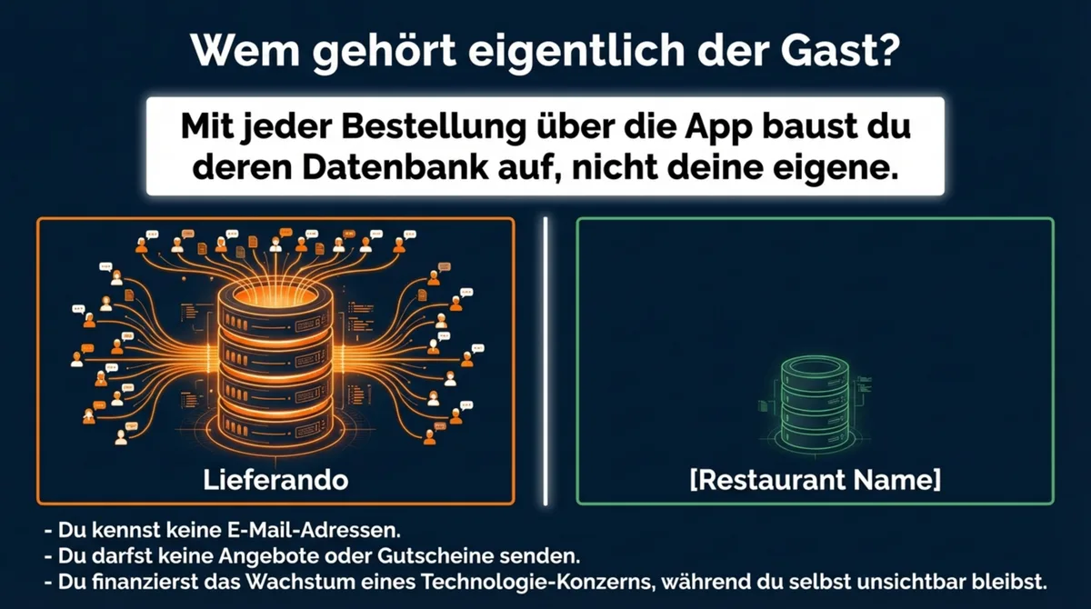 Wem gehören Gästedaten bei Lieferando Plattform besitzt Kundendaten Restaurant