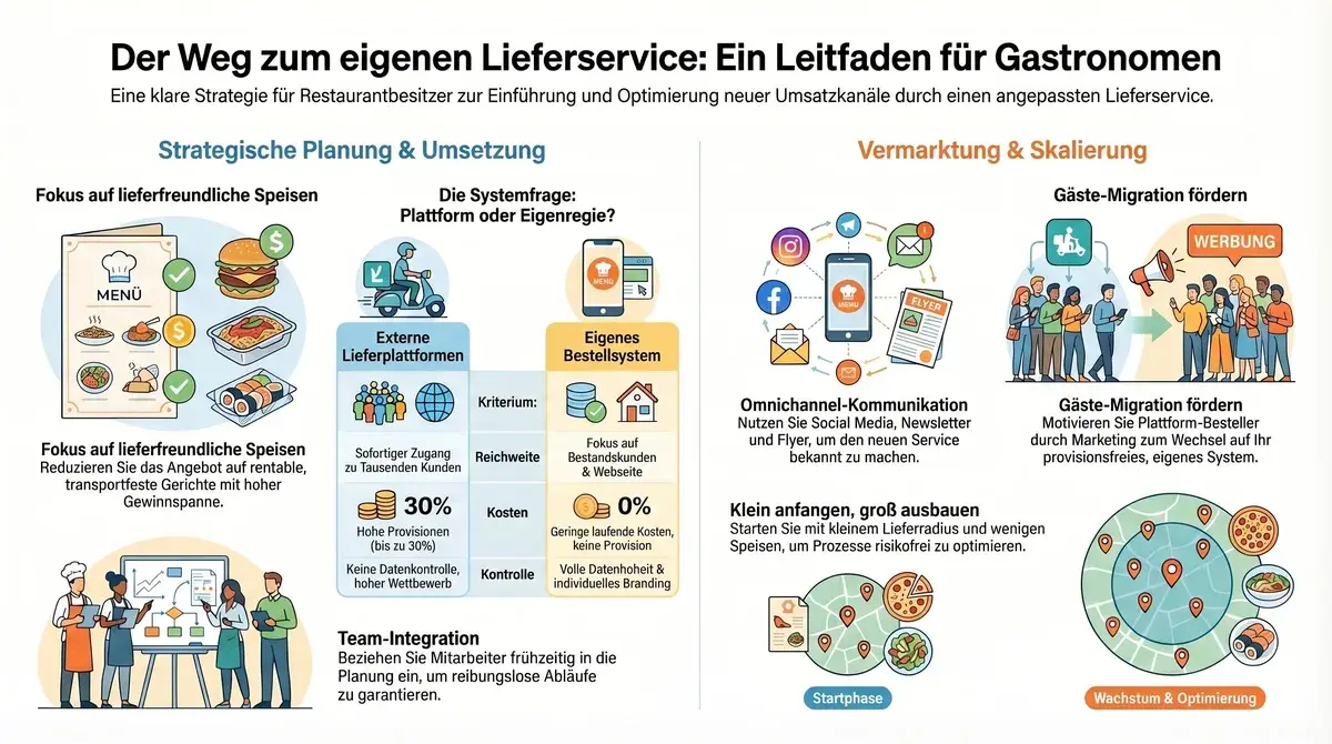 Lieferservice Strategie – Planung, Umsetzung und Skalierung für Gastronomen