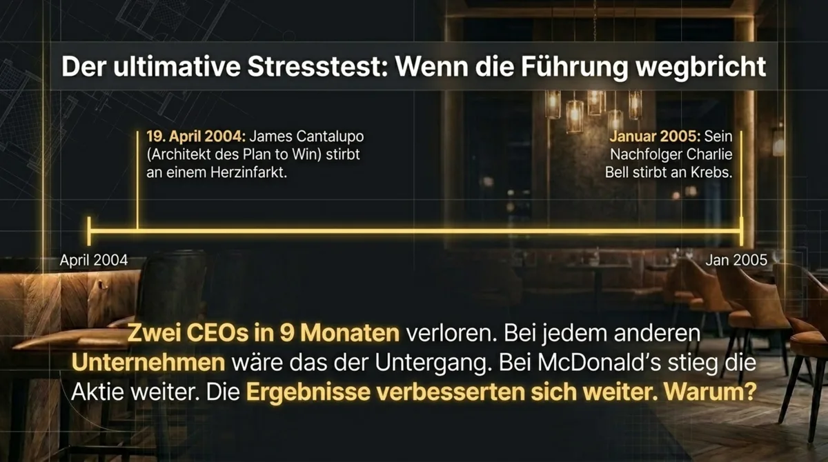 Der ultimative Stresstest: McDonald’s verliert 2 CEOs in 9 Monaten, die Aktie steigt von 12 auf über 320 Dollar