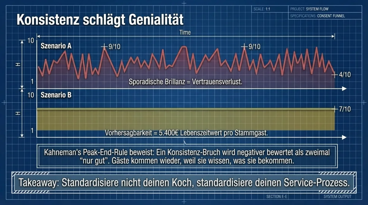 Konsistenz im Restaurant schlägt Genialität – gleichbleibende Qualität als Strategie für Stammgäste