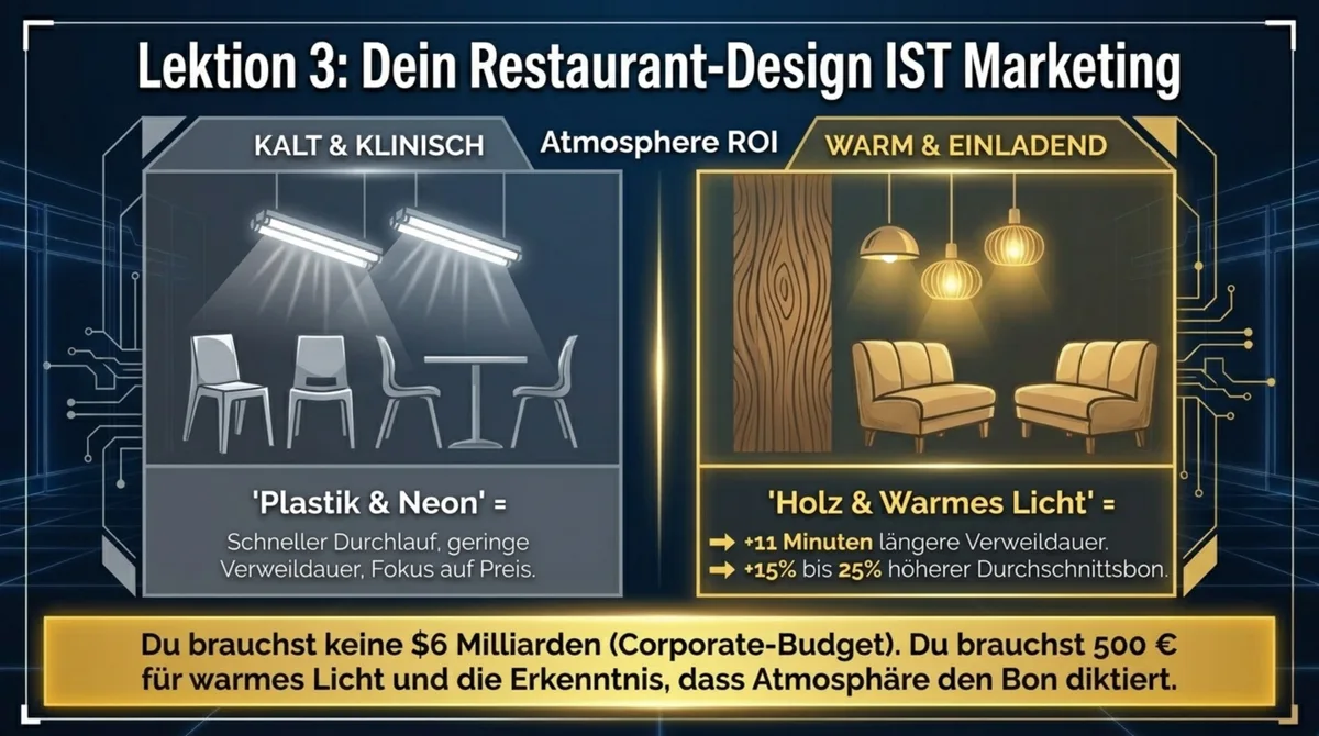 McDonald’s Restaurant-Redesign: Von Plastikstühlen und Neonröhren zu Lounge-Bereichen und gedämpftem Licht