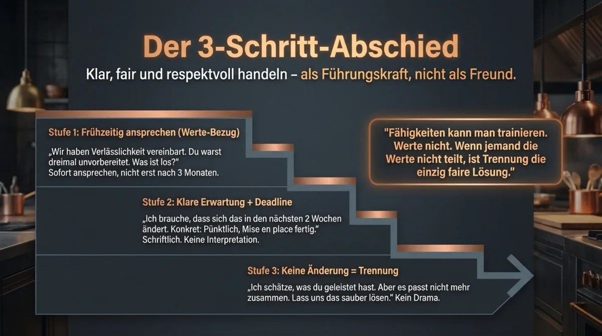Der 3-Schritt-Abschied im Restaurant: Klar, fair und respektvoll trennen als Führungskraft