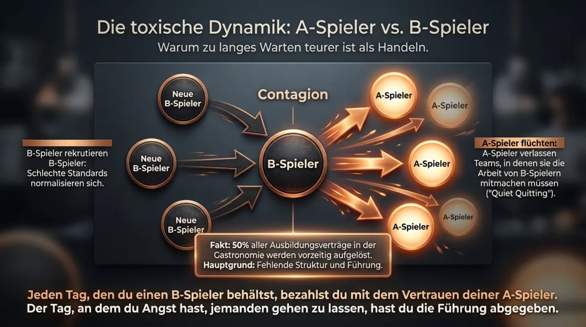 A-Spieler vs B-Spieler Gastronomie: Toxische Teamdynamik – warum zu langes Warten das beste Team zerstört
