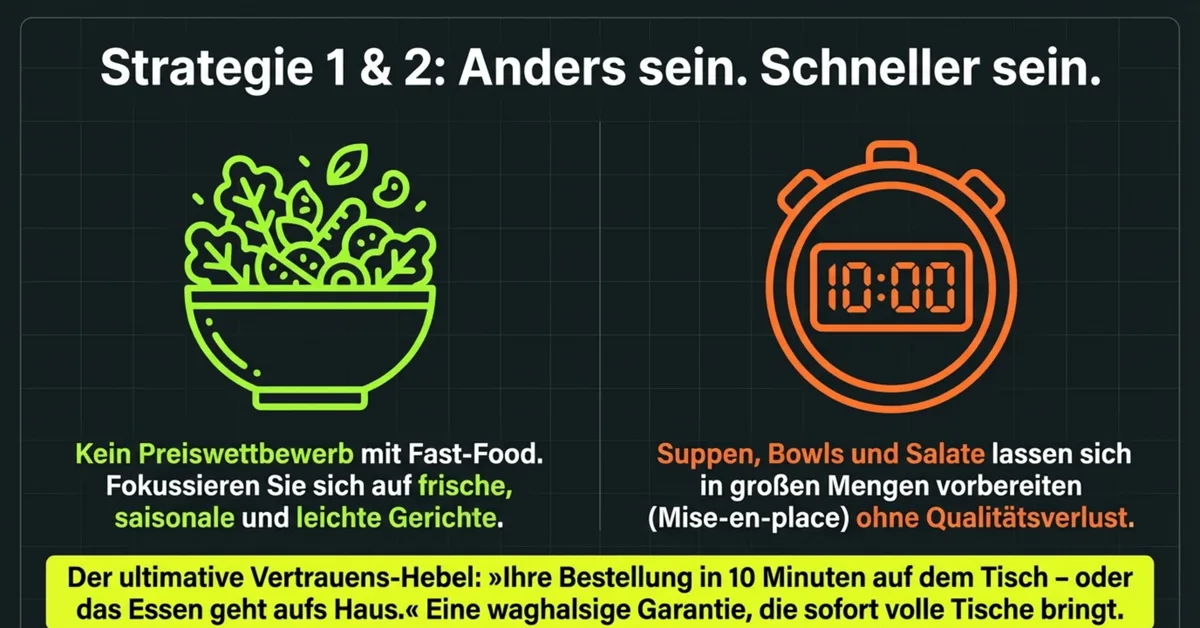 Schnelligkeit als USP: Strategie für mehr Mittagsgäste im Restaurant