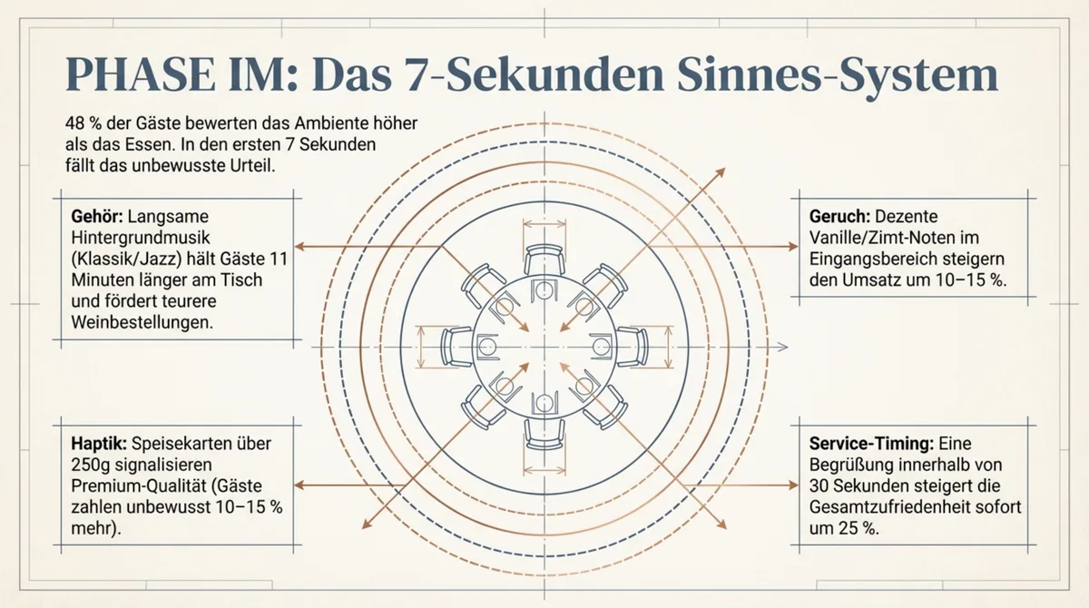 Phase IM: Das 7-Sekunden-Sinnes-System – Gehör, Geruch, Haptik und Service-Timing steigern Zufriedenheit und Umsatz