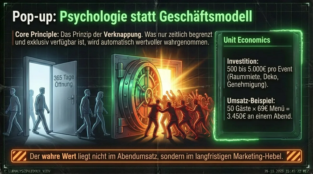 Pop-up-Restaurant als Marketing-Werkzeug – Verknappung und Verhaltensökonomie steigern den wahrgenommenen Wert und erzeugen Nachfrage