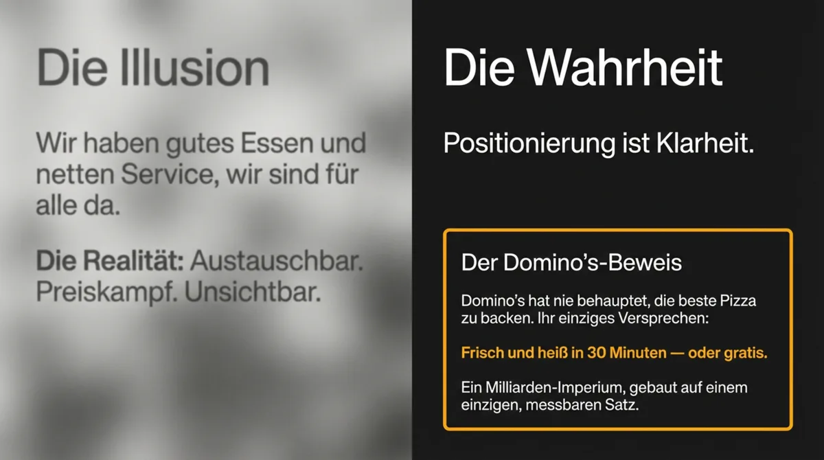 Restaurant-Positionierung: Die Illusion vs. die Wahrheit – was Positionierung wirklich bedeutet und wie Dominos es vorgemacht hat