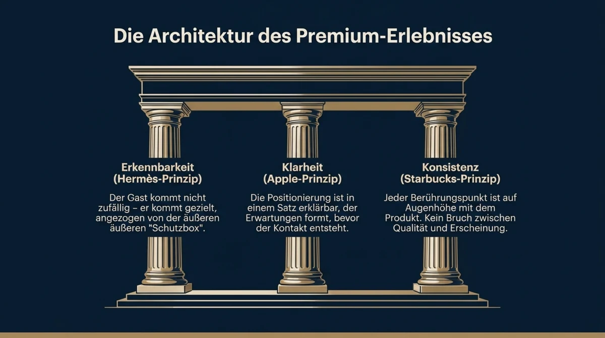 Premium-Gastronomie Architektur des Premium-Erlebnisses: Erkennbarkeit, Klarheit und Konsistenz als drei tragende Säulen